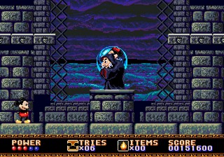 une photo d'Ã©cran de Castle of Illusion sur Sega Megadrive